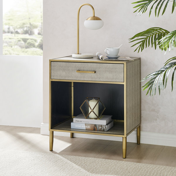Everly Quinn End Table with Storage & Reviews Wayfair